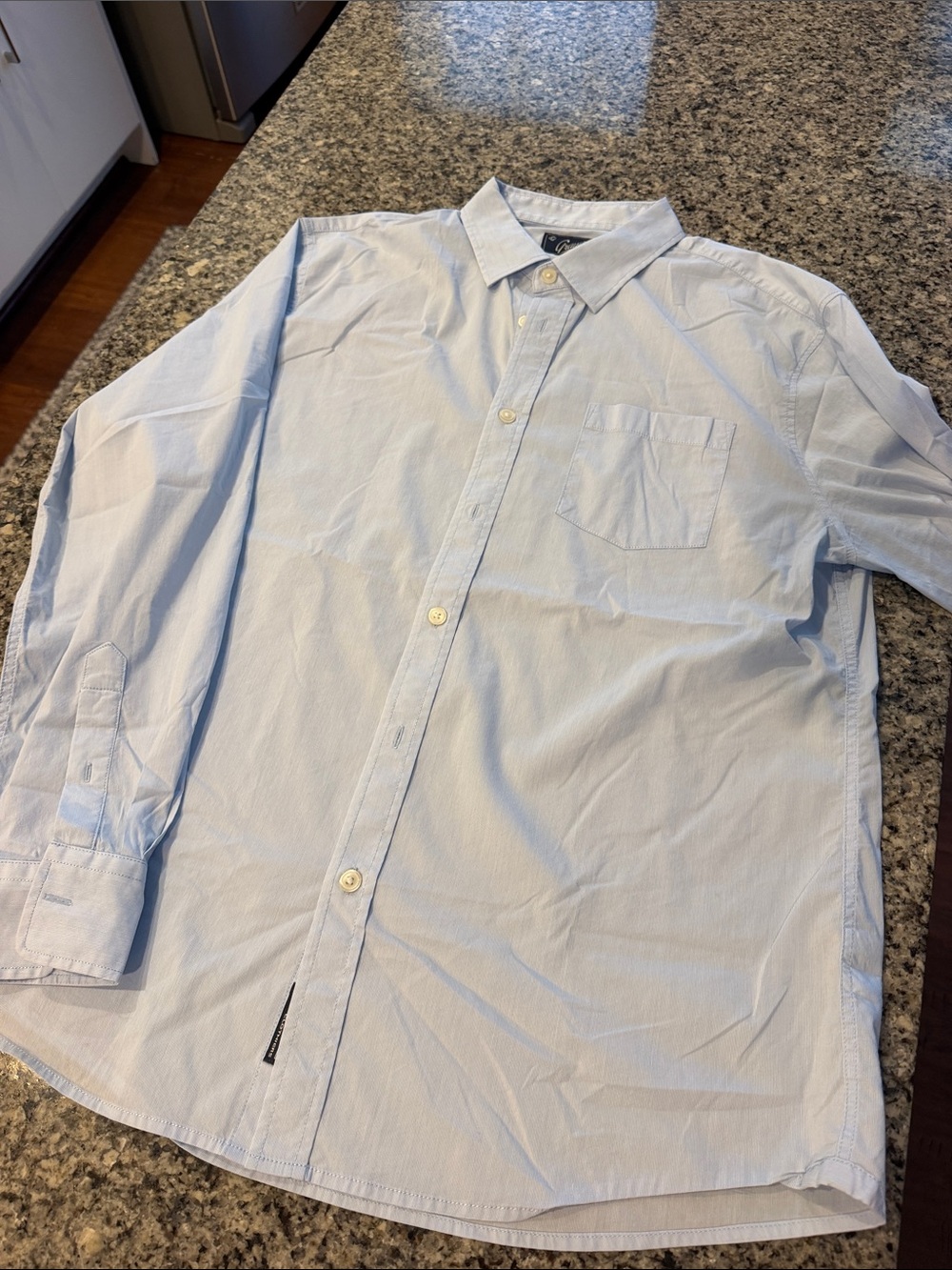 Grayers Light Blue Casual Button-Down Shirt